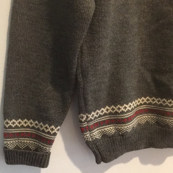 VTG Stowe Woolens Handcrafted Wool Fair Isle Nordic Ski Holiday Sweater Unisex M - Picture 8 of 15